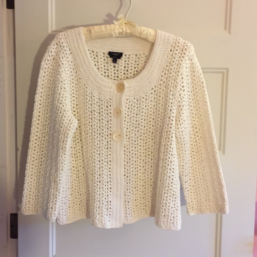 Cardigan sweater.